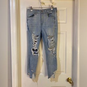 american eagle high rise jegging crop, size 12, regular length